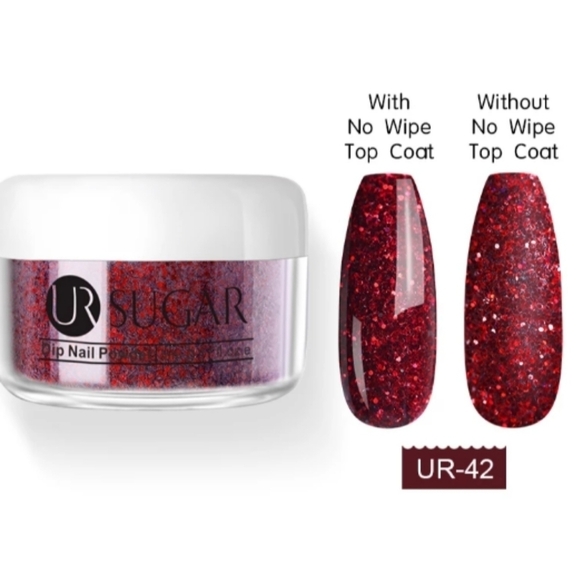Other - Burgundy matte effect nail dip powder